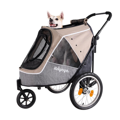 Ibiyaya Happy Pet Trailer & Jogger 2.0 Latte