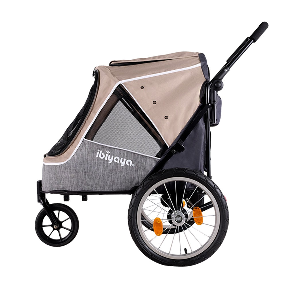 Ibiyaya Happy Pet Trailer & Jogger 2.0 Latte