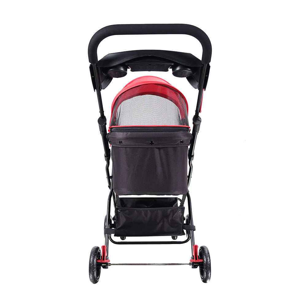 Ibiyaya Easy Strolling Pet Buggy for Cats & Dogs up to 20kg Rouge Red