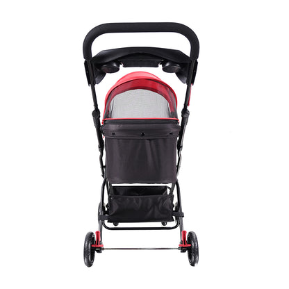 Ibiyaya Easy Strolling Pet Buggy for Cats & Dogs up to 20kg Rouge Red