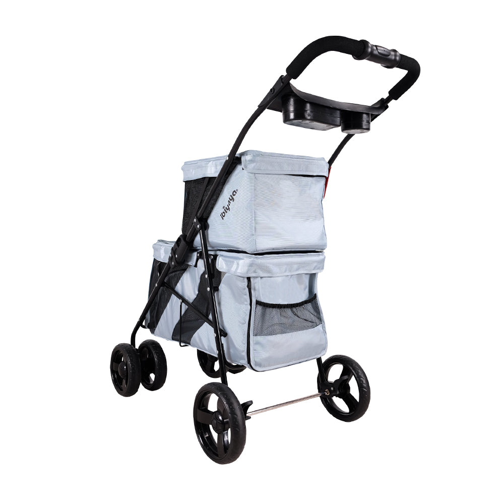 Ibiyaya Double Decker Pet Stroller for Multiple Pets