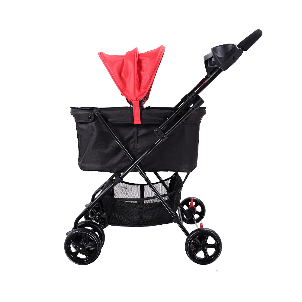 Ibiyaya Easy Strolling Pet Buggy for Cats & Dogs up to 20kg Rouge Red