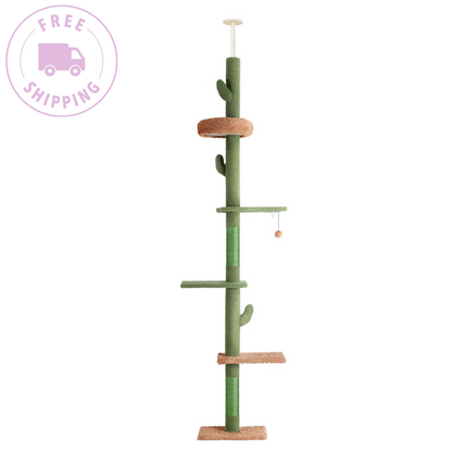 i.Pet Cat Tree Scratching Tower Bed Cactus 290cm