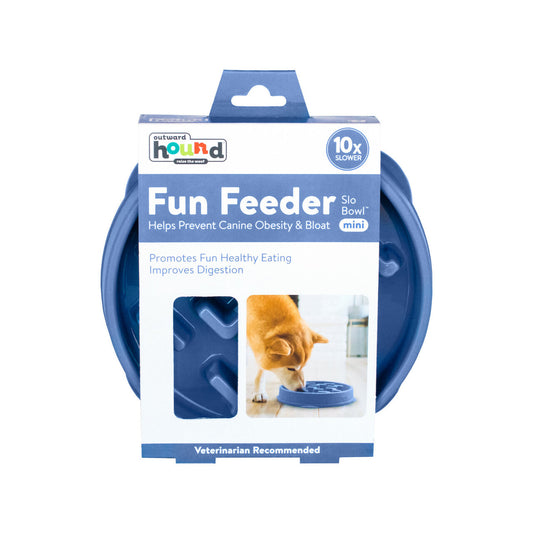 Outward Hound  Fun Feeder Slo Bowl Mini