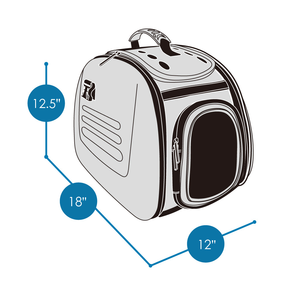 Ibiyaya Classic EVA Collapsible Pet Carrier