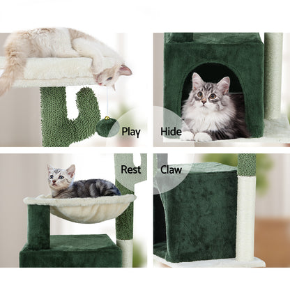 i.Pet Cat Tree Cactus Scratching Post Tower and Condo House 78cm