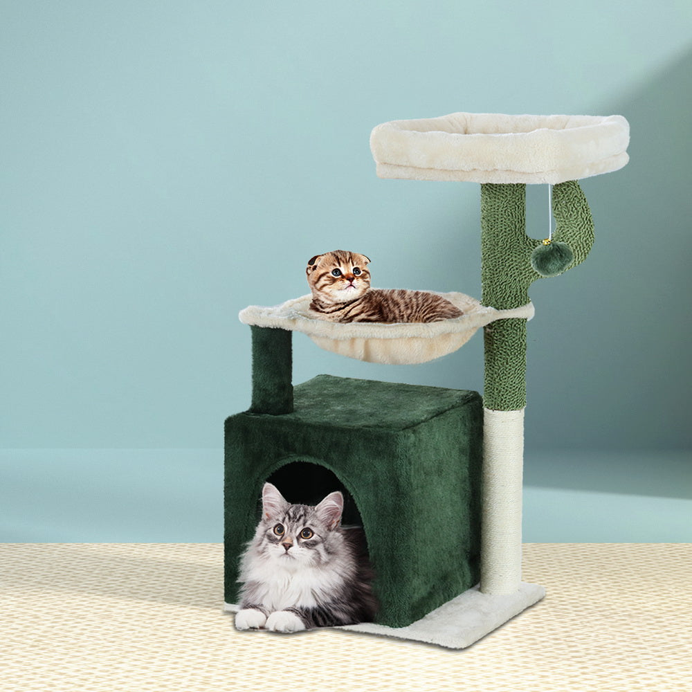 i.Pet Cat Tree Cactus Scratching Post Tower and Condo House 78cm