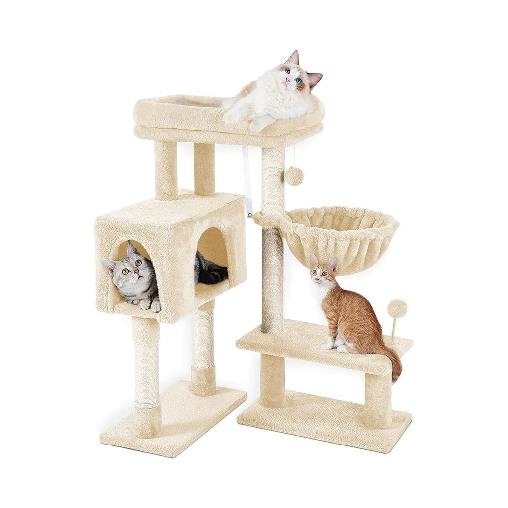 Floofi Plush Cat Tree with Adjustable Base 97cm